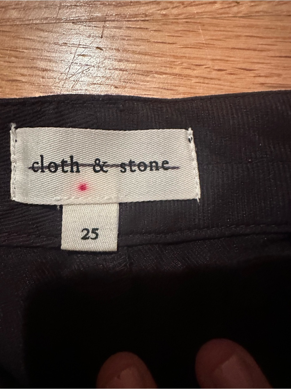 cloth & stone Black button up wide leg pants